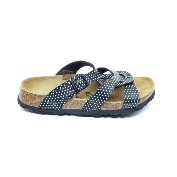 Betula by Birkenstock Sandals Womens Black White Polka Dot Size 37 US 6 - Picture 8 of 9